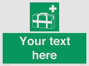 Custom sign safe condition Medical grab bag